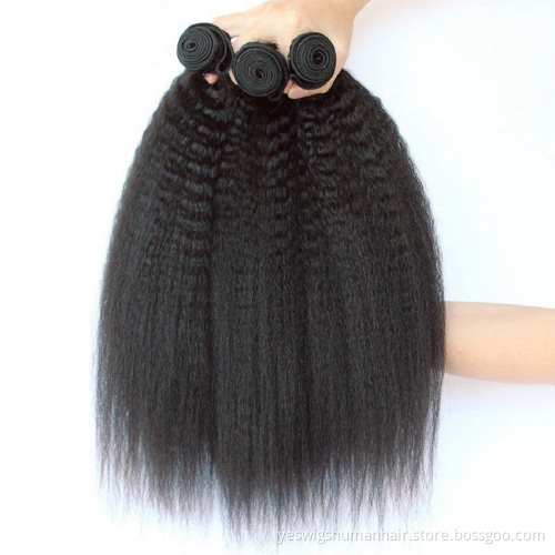Wholesale Virgin Human Hair Extension Vendor Yaki Kinky Straight Raw Vietnamese Cuticle Aligned Human Hair Double Drawn Bundles